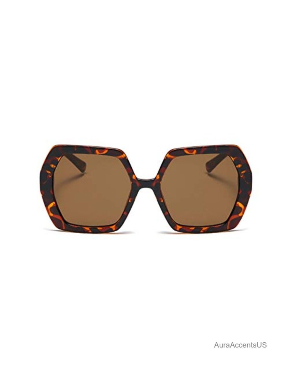 Oversized Hexagonal Retro Sunglasses UV400 Vintage 60s Style Unisex